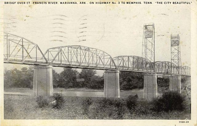 Cody Bridge over St. Francis River, Marianna, Ark. on Highway 3